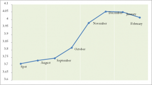 Term structure of natural gas